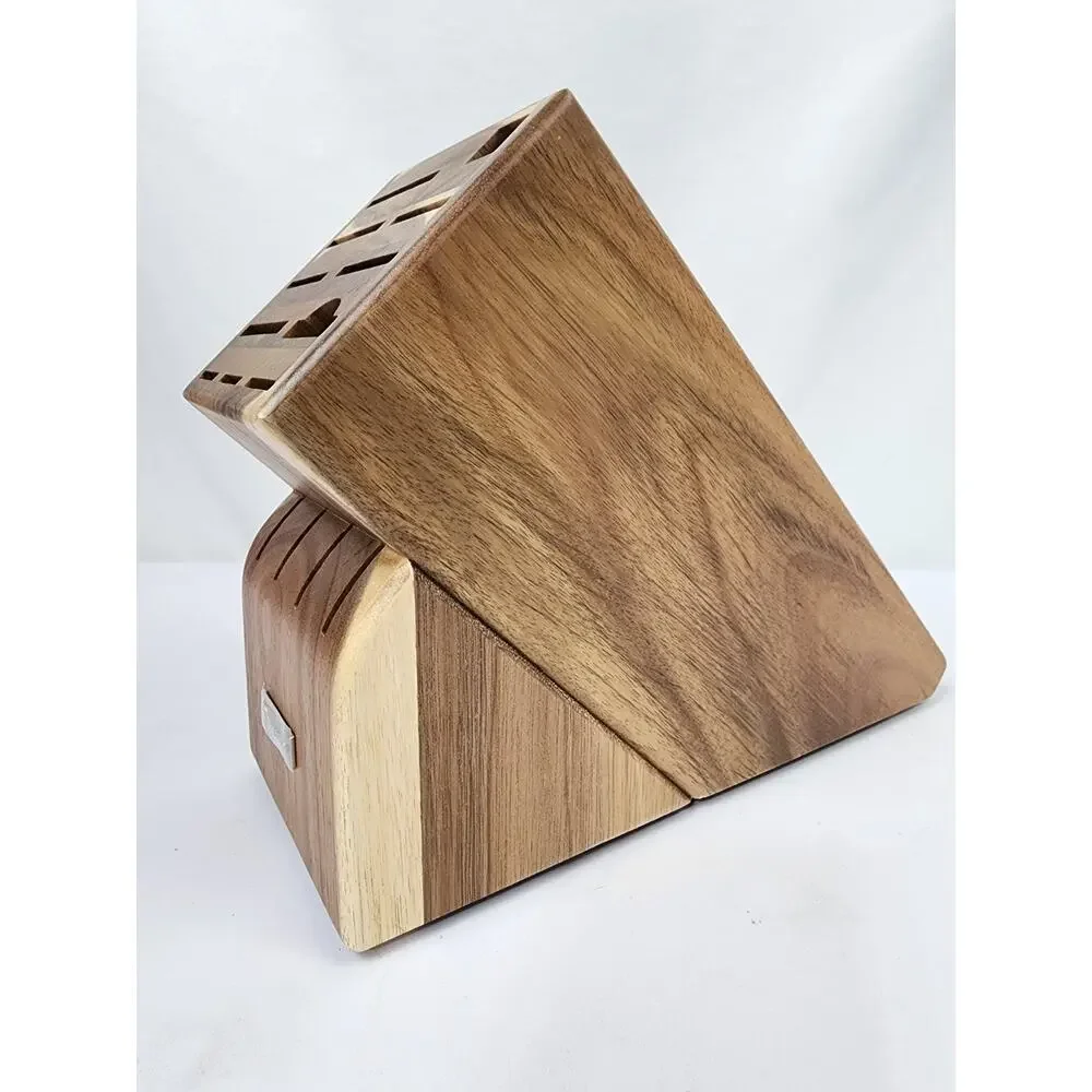 Wusthof 15-Slot Countertop Knife Block Multi-tone Acacia Wood 9